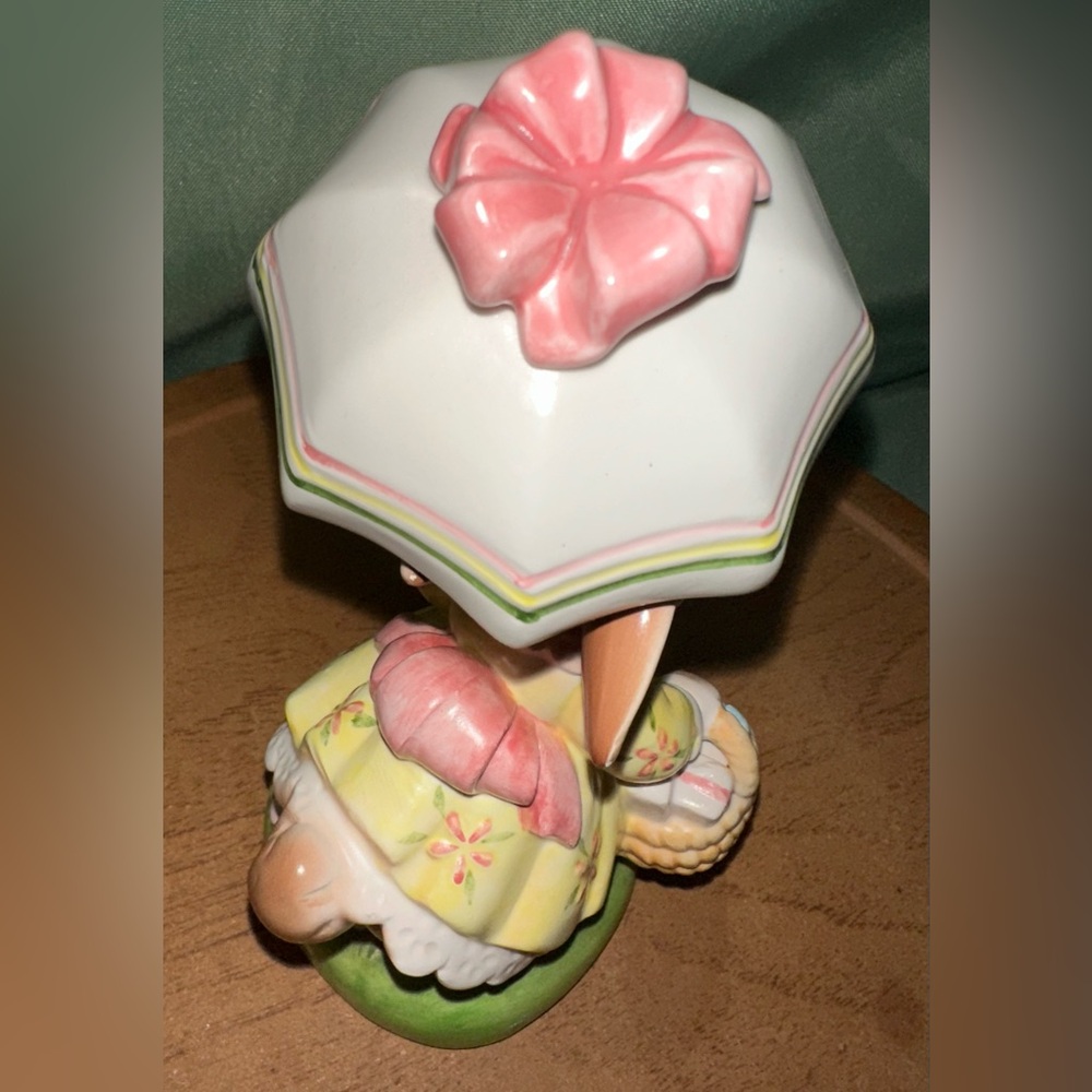Vintage Avon The Cherished Moments Collection Come Rain or Shine Bunny Rabbit 6” - Picture 10 of 11